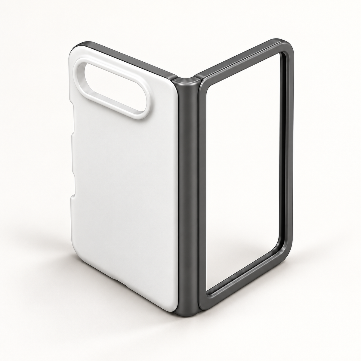 Slim iPhone Duo Case with Pearl Back and Graphite Frame